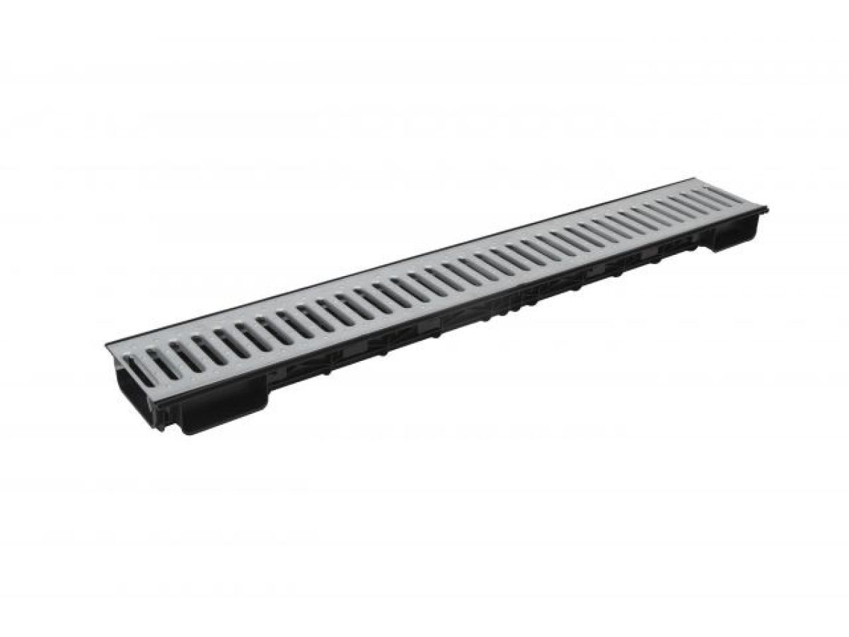 Лоток LITE 100 h56 с решеткой стальной, кл. А15, ecoteck ДИ 14705000