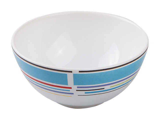 Салатник керамический, 123 mm, круглый, серия Самсун, голубая полоска  ...PERFECTO LINEA 18-985400