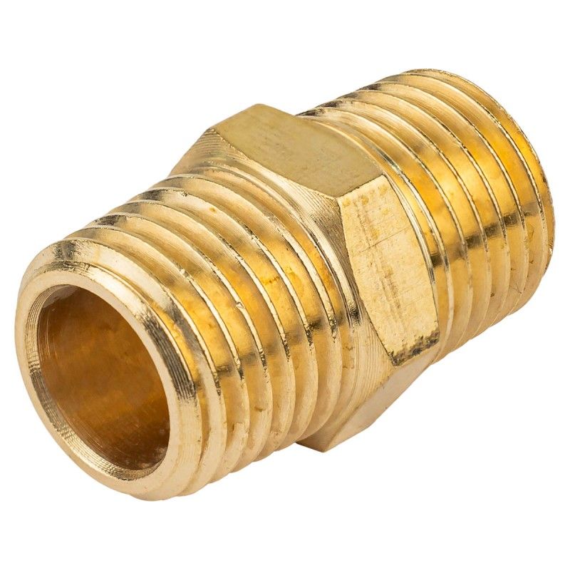 Соединитель резьбовой наруж. резьба 1/4"x1/4" Rock FORCE RF-MM04/04