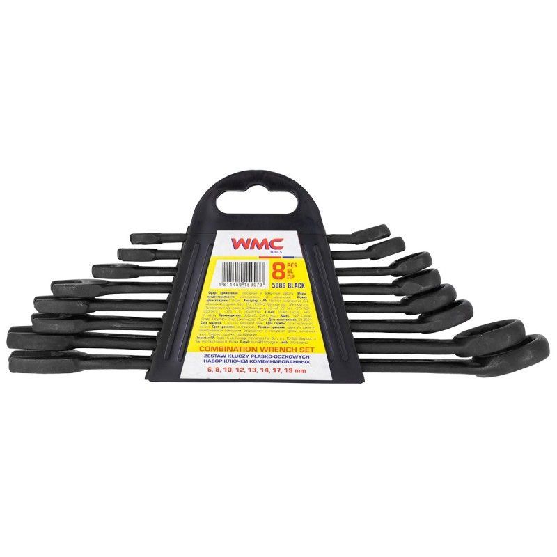 Набор ключей комбинированных 8пр. WMC TOOLS WMC-5086 BLACK