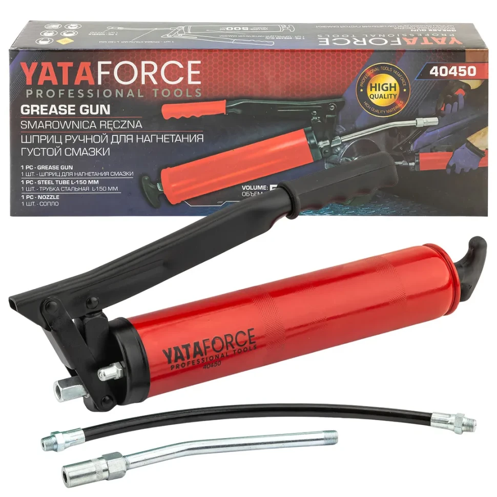 Шприц ручной для нагнетания густой смазки  YATAFORCE YF-40450