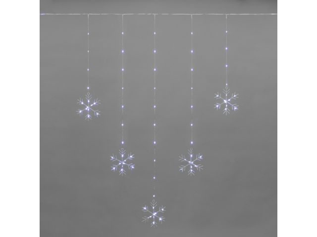 Гирлянда "Занавес из росы" с фигурами Снежинок 1,5х1,15м 156 LED белый IP20 USB (с пультом... NINGBO JIA SHE TRADING CO.,LTD. (Китай) 315-845