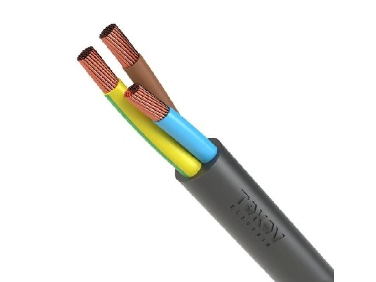 Провод ПВС 3х1,5 (бухта 100м) Ч TOKOV ELECTRIC 2037905