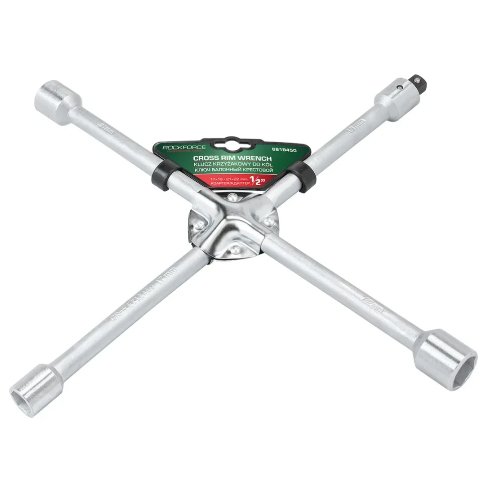 Ключ балонный крестовой 1/2''(17х19,21х22мм)  Rock FORCE RF-681B450