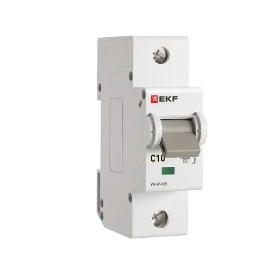 Авт. выкл. ВА 47-125 1P 10А (C) 15кА PROxima EKF mcb47125-1-10C