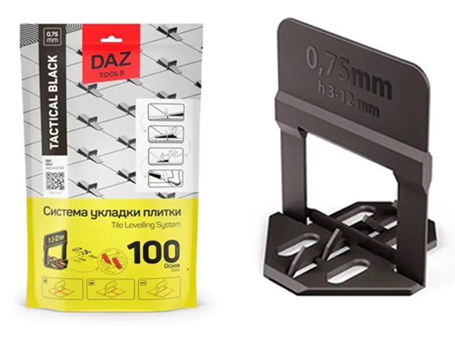 Основа для укладки плитки 0.75 mm (3 - 12 mm) (100 шт в уп.) DLS DAZTDLS40100