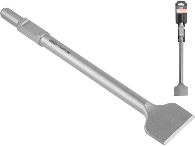 Лопаточное зубило шестигр. 30мм 450x80мм  (НЕХ)  GEPARD GP0712-450