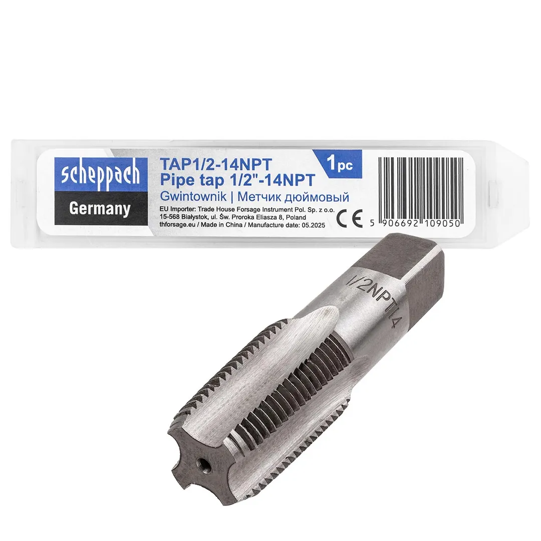 Метчик 1/2-14NPT (дюйм.)  Scheppach Sch-TAP1/2-14NPT