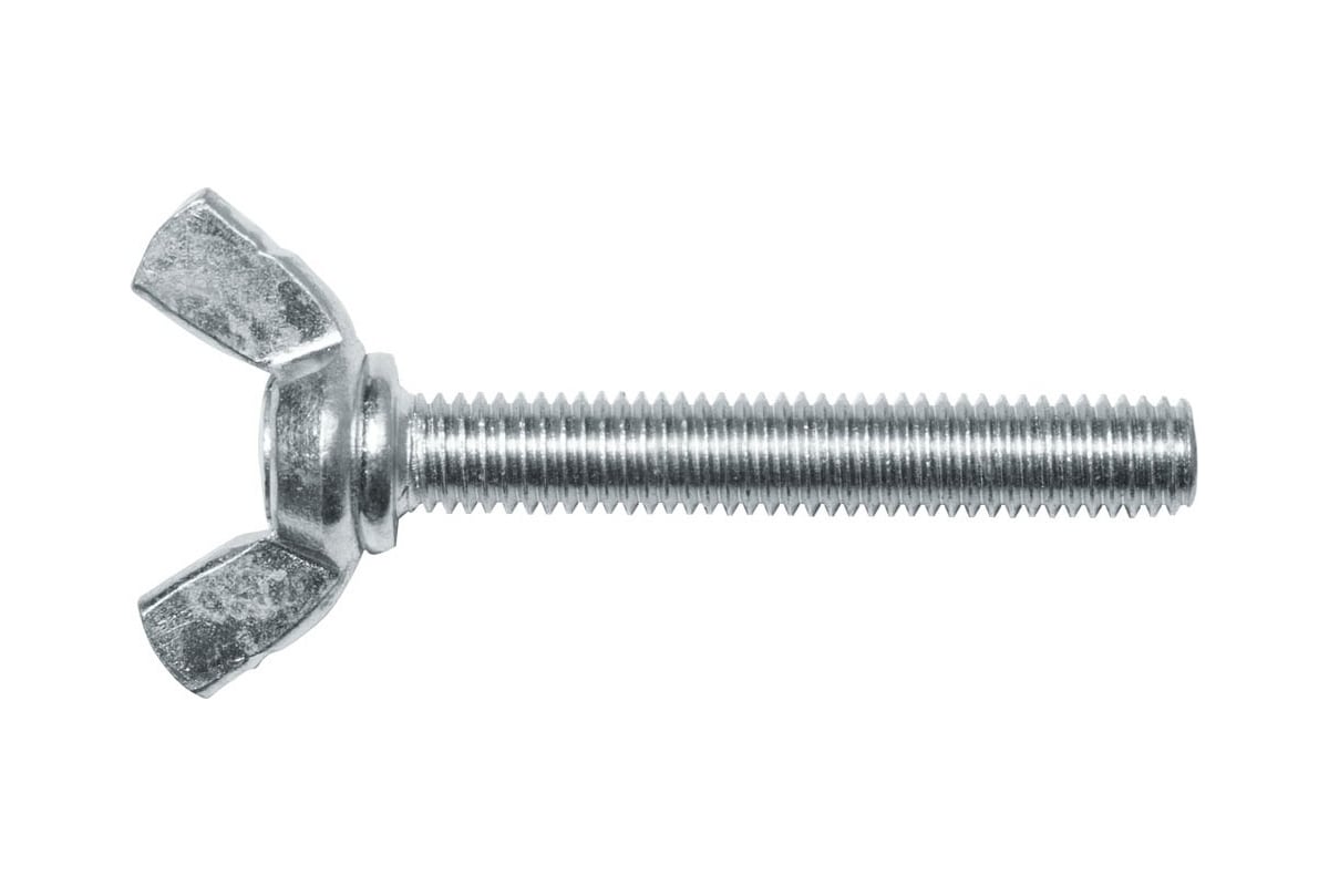 Винт М6х20 мм барашковый, цинк, DIN 316 (4 шт в зип-локе)  STARFIX SMZ1-48808-4