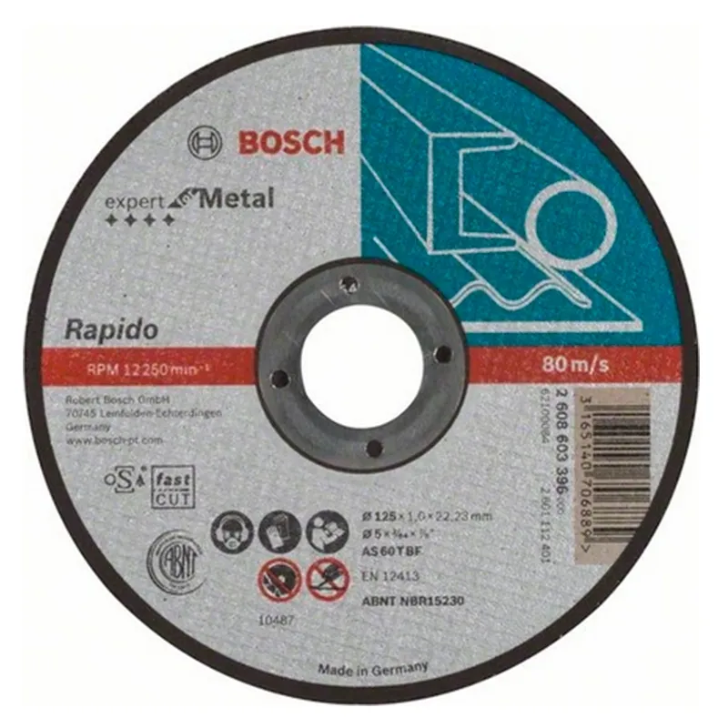 Отрезной круг 125х1х22,23 мм Expert for Metal Rapido BOSCH 2.608.603.396