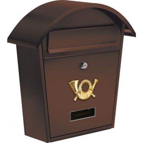 Ящик металлический почтовый 380х320х105мм коричневый  VOREL 78587