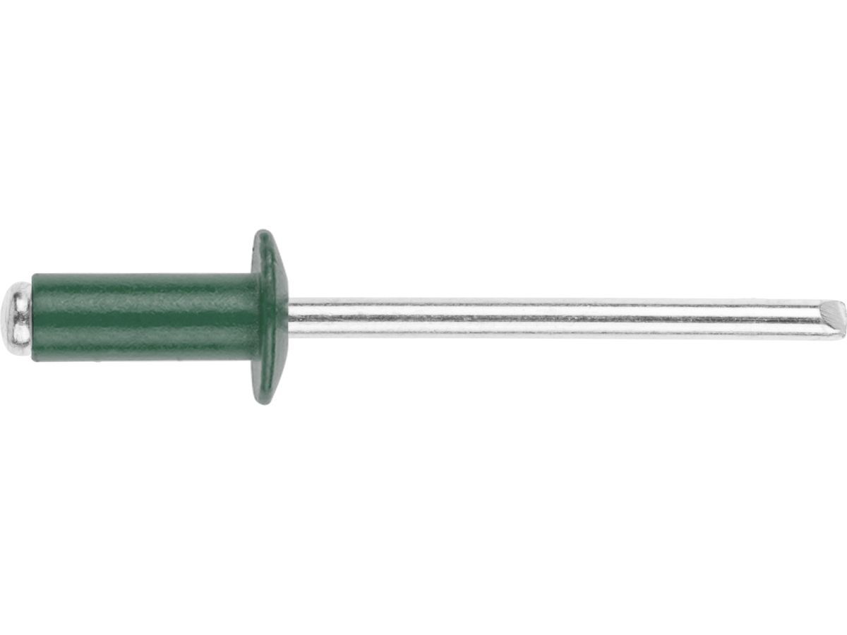 Заклепка вытяжная 4.0х10 mm алюминий/сталь, RAL 6002 (50 шт) (лиственно-зеленый) STARFIX SMZ1-17265-50
