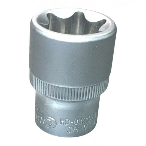 Головка торцевая 1/2" TORX Е24, L38 мм, CrV H-D HD-05228