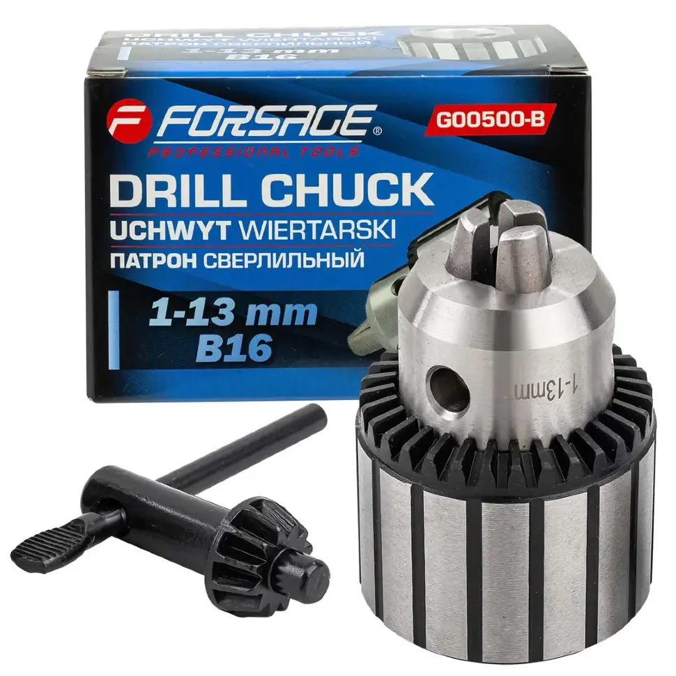 Патрон цанговый для дрели (1-13мм, B16) Forsage F-G00500-B