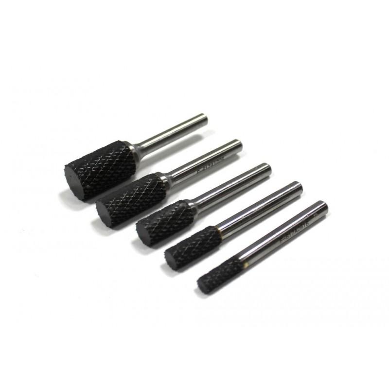 Шарошка цилиндрическая по металлу (? 6mm,? хвостовика 6mm), в пластиковом футляре Rock FORCE RF-617A0616