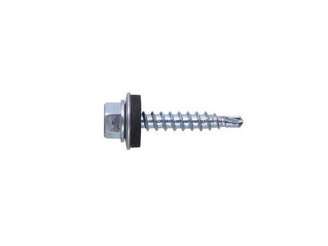 Саморез кровельный 5.5х25 мм цинк, шайба с прокл., PT3 (5 кг) STARFIX SMV1-81103-5