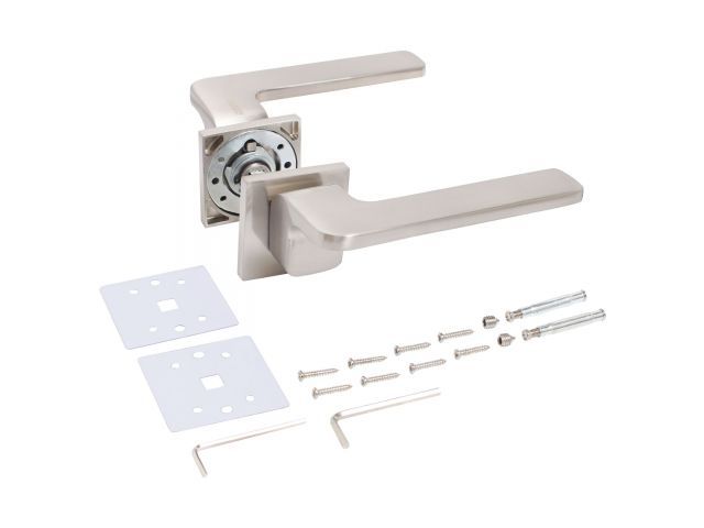 Ручка дверная АЛЛЮР АРТ "МАРК" SN (8980) мат.никель УЗК 14651 Ручка дверная АЛЛЮР АРТ "МАРК" SN (8980) мат.никель УЗК 14651