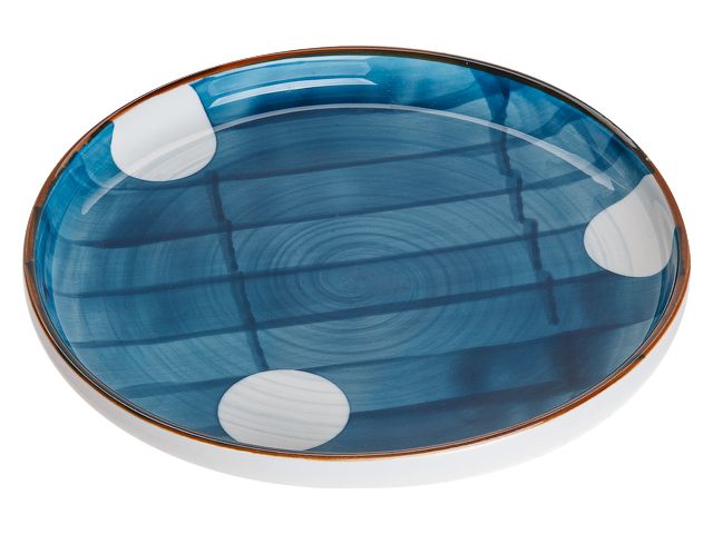Тарелка-блюдо керамическая, 20х20х2.5 см, серия BLUE MARINE  PERFECTO LINEA 17-122000
