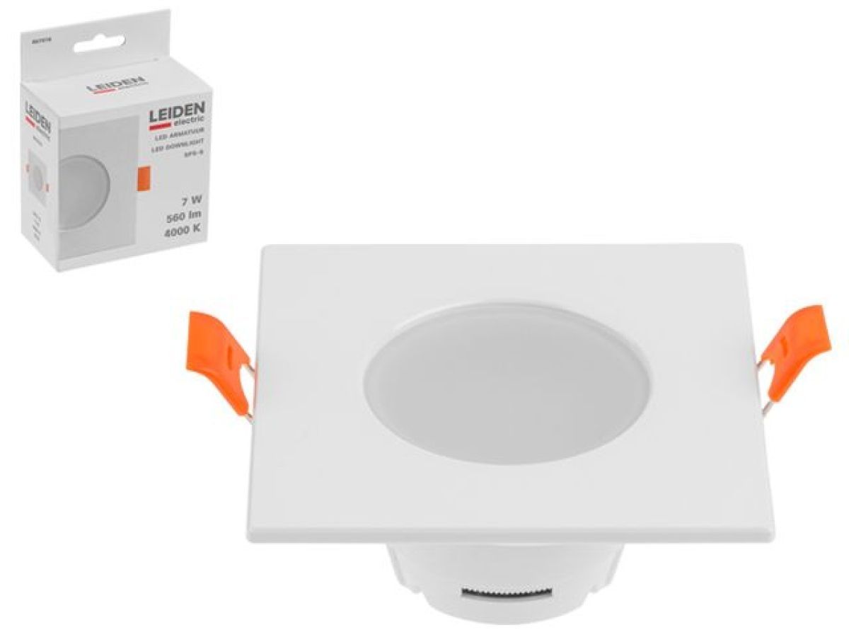 Светильник светодиодный встраиваемый квадрат 7 Вт 4000К, IP64 SPS-S LEIDEN ELECTRIC 807016