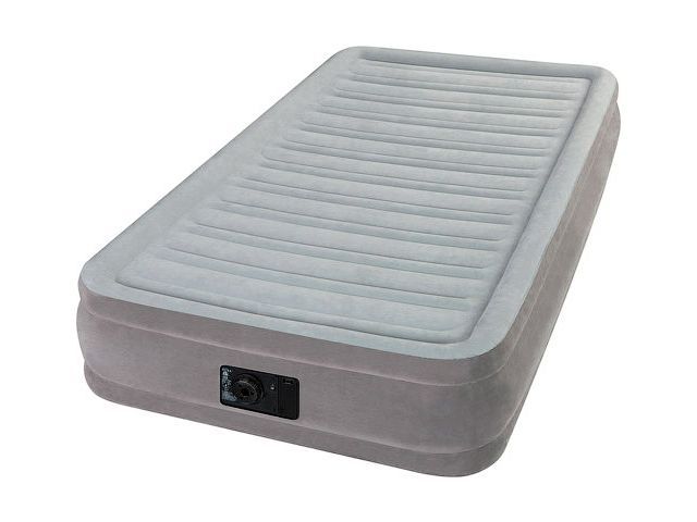 Надувная кровать Twin Comfort-Plush  99х191х33 см. встр. электрич. насос  ...INTEX 67766