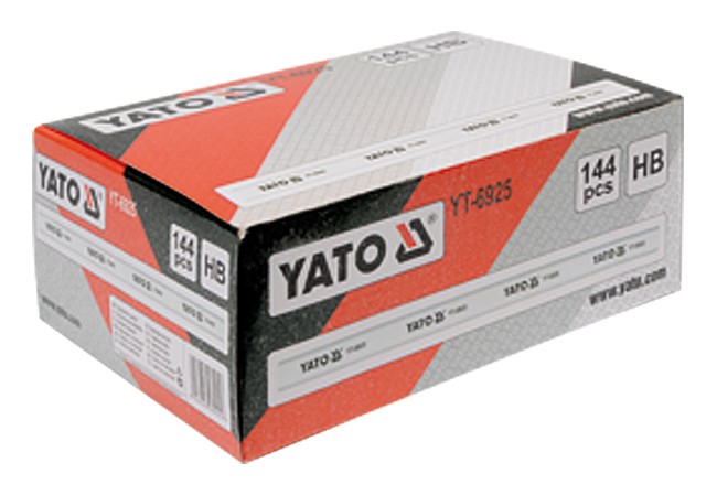 Карандаш столярный белый 245mm (144шт)  YATO YT-6925