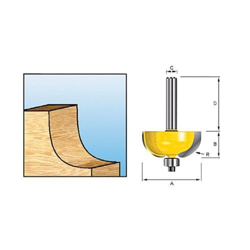 Фреза Галтельная R4 17.5x9.5x32 / хв 8 мм MAKITA D-11449