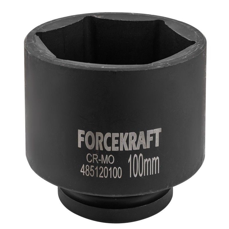 Головка ударная глубокая 1", 100мм (6гр)  FORCEKRAFT FK-485120100