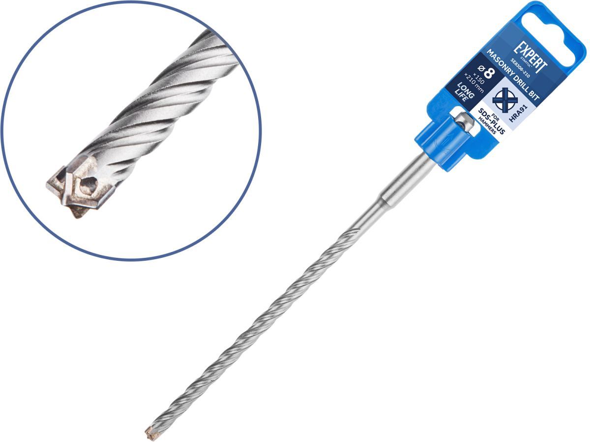 Бур (сверло) 8х150х210 mm  SDS-plus EXPERT (бур по бетону, крестовая пластина) STARTUL SE8308-210