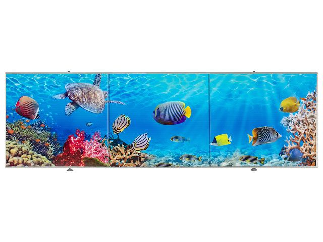 Экран под ванну 3D 1.5м, морское дно  PERFECTO LINEA 36-031510