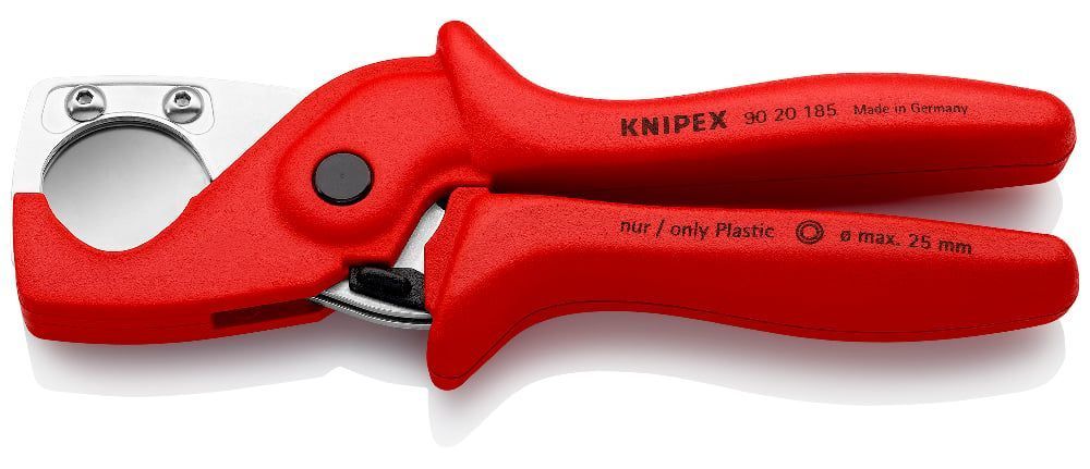 Труборез-ножницы PlastiCut® для шлангов и защитных труб (D 25 мм), L-185 мм  KNIPEX 9020185