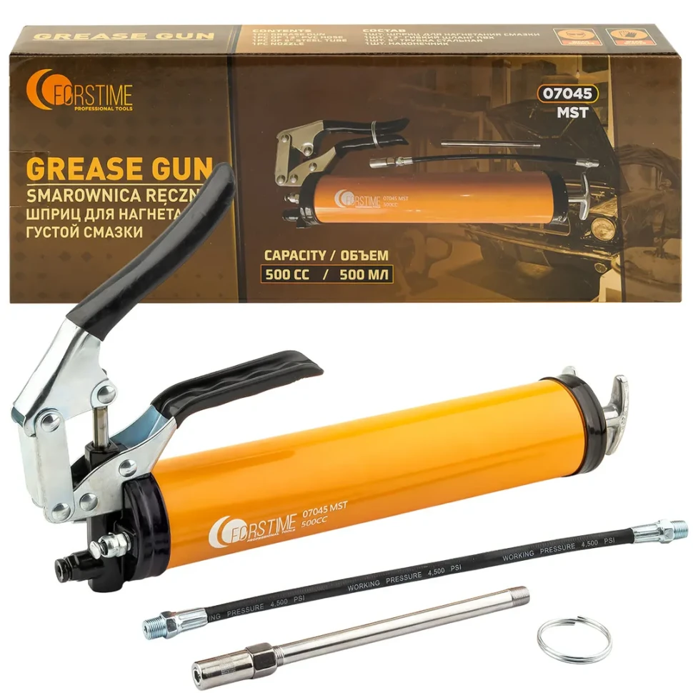 Шприц для нагнетания густой смазки 500мл FORSTIME FT-07045 MST