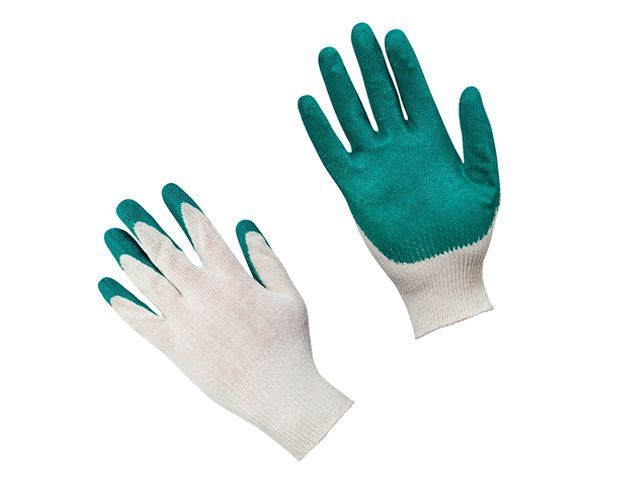 Перчатки х/б, латексное покрытие (одинарный облив), 13 класс 10 пар JETA SAFETY 65100-08