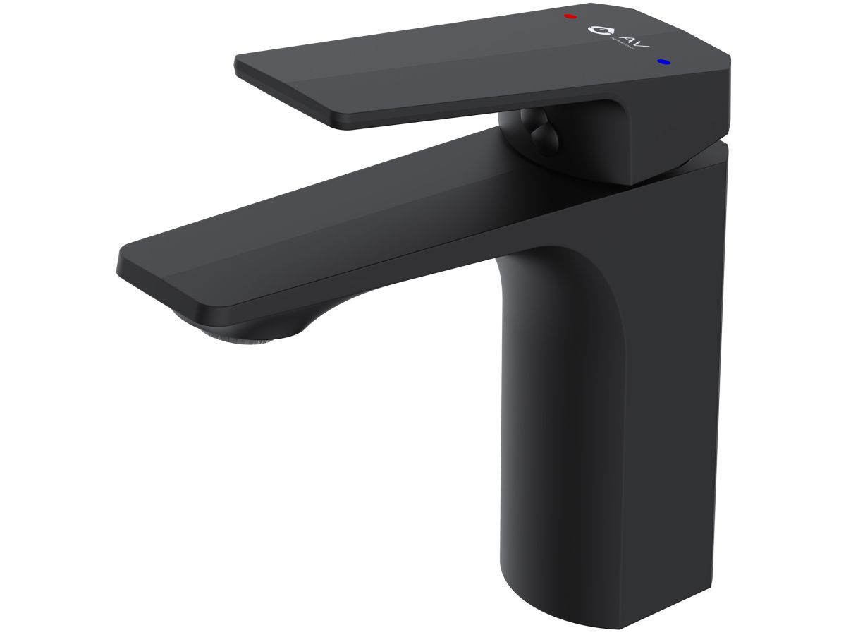 Смеситель для умывальника (Lt) D35, серия WIN (black) AV Engineering AVWIN1-BL165-110