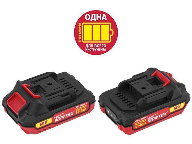 Аккумулятор CBL 1820-1 18В, 2.0А/ч, Li-Ion ALL1 18В, 2.0А/ч, WORTEX 329193