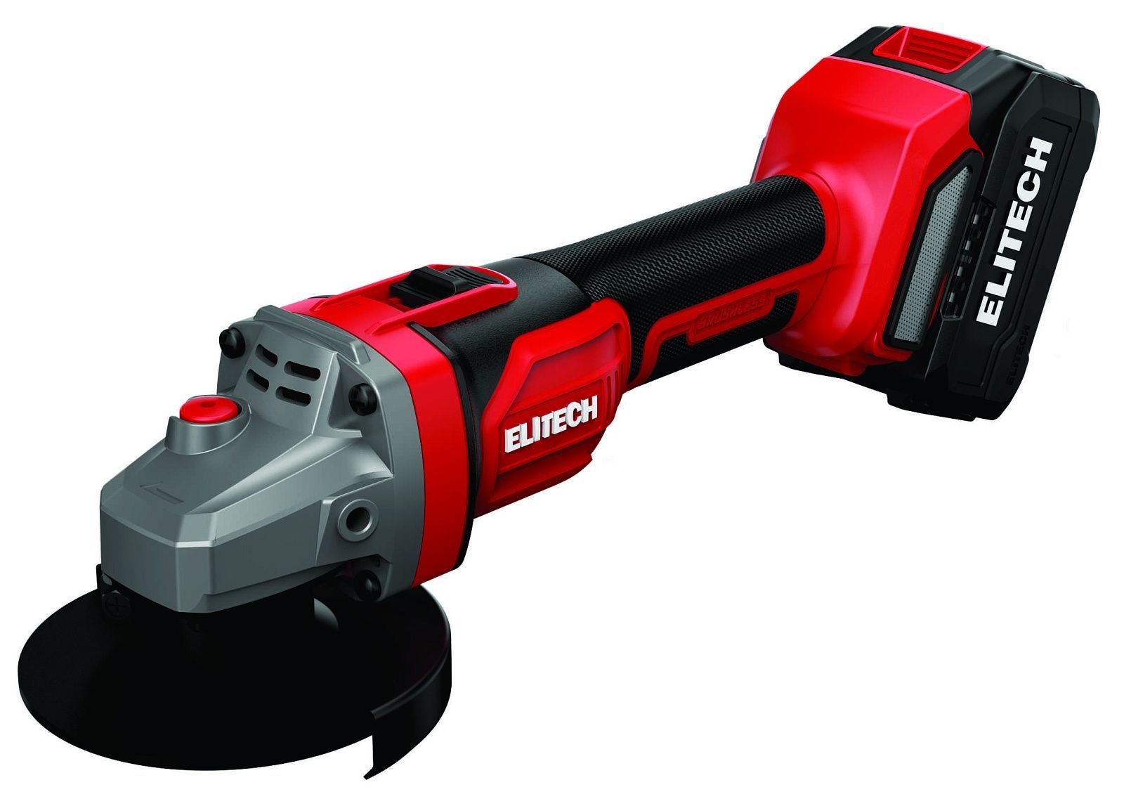 Углошлифмашина аккумуляторная МШУ 2012БЛ (20V / 2x4.0Ah / BL / Кейс) ELITECH 205695