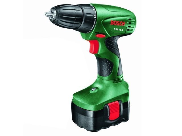 Аккум. дрель-шуруповерт PSR 14,4 ,14.4 В, 1АКБ 1.3 А/ч Ni-Cd, 1 скор., 28 Нм, шурупы до 8 мм,  BOSCH 603955420