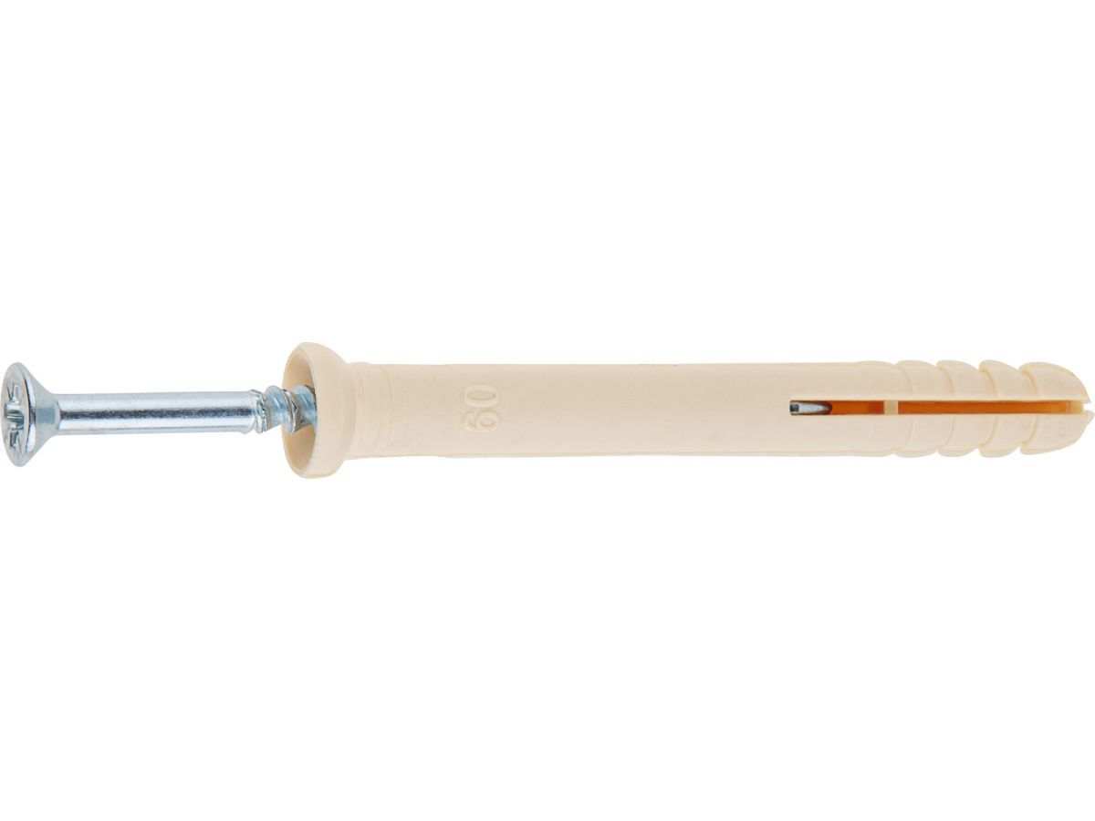 Дюбель-гвоздь 6х40 mm нейлон потай (10 шт в зип-локе) STARFIX SMZ2-38216-10