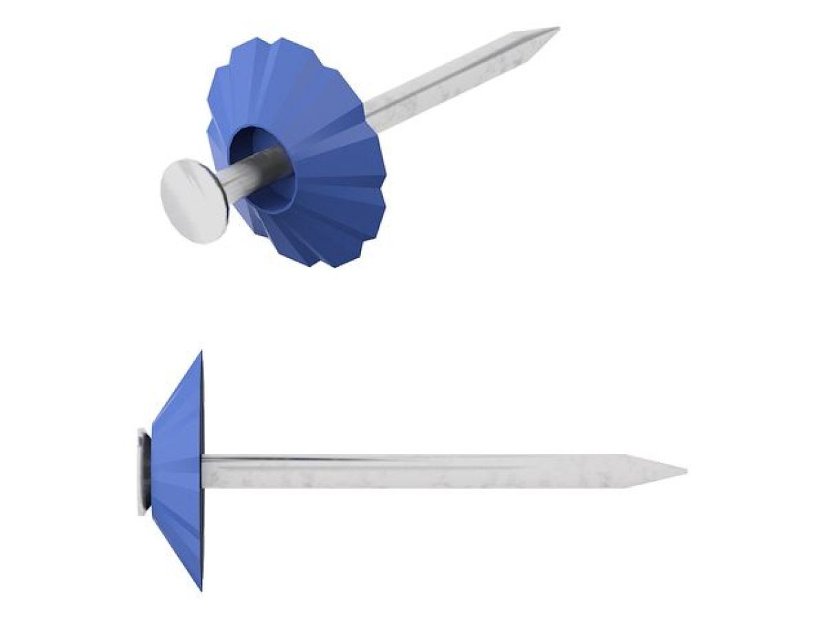 Гвозди декоративные 1.8х32 mm синяя шляпка (100 шт) STARFIX SMZ1-39400-100