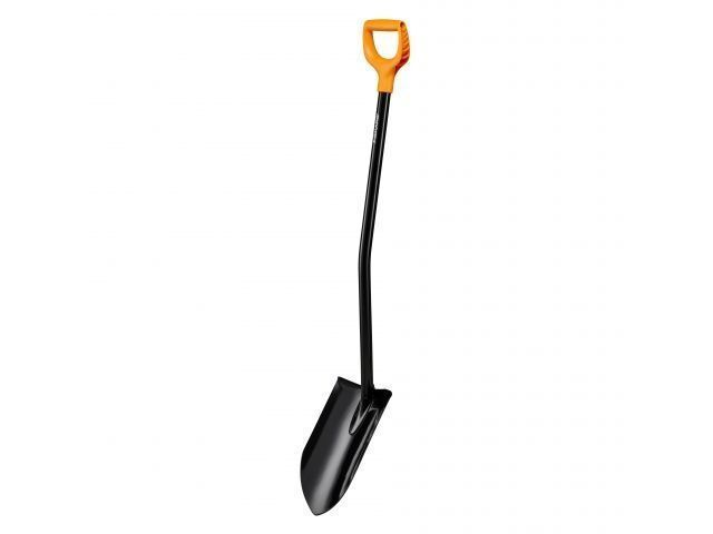 Лопата штыковая с удлиненным лезвием и удлин ручкой (черная) FISKARS 1067517