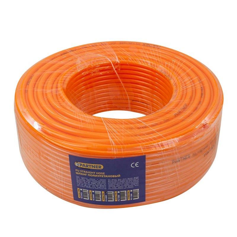 Шланг полиуретановый 8 x 6 мм. x 1 м. (бухта 100 м.)  Partner PU-0860