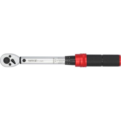 Ключ динамометрический 1/4" 5-25Nm, 230-240мм  YATO YT-07670