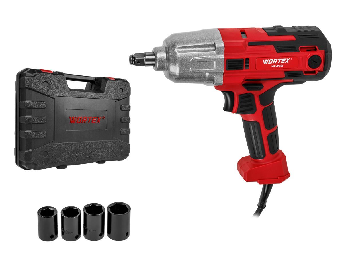 Гайковерт электрический WR 4560, 1/2", 400Нм, 450Вт, 2800об/мин, WORTEX 1335689
