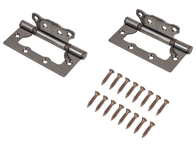 Петля накладная 100х75 2BB AB 2.5mm бронза (2 шт) АЛЛЮР УЗК 7652