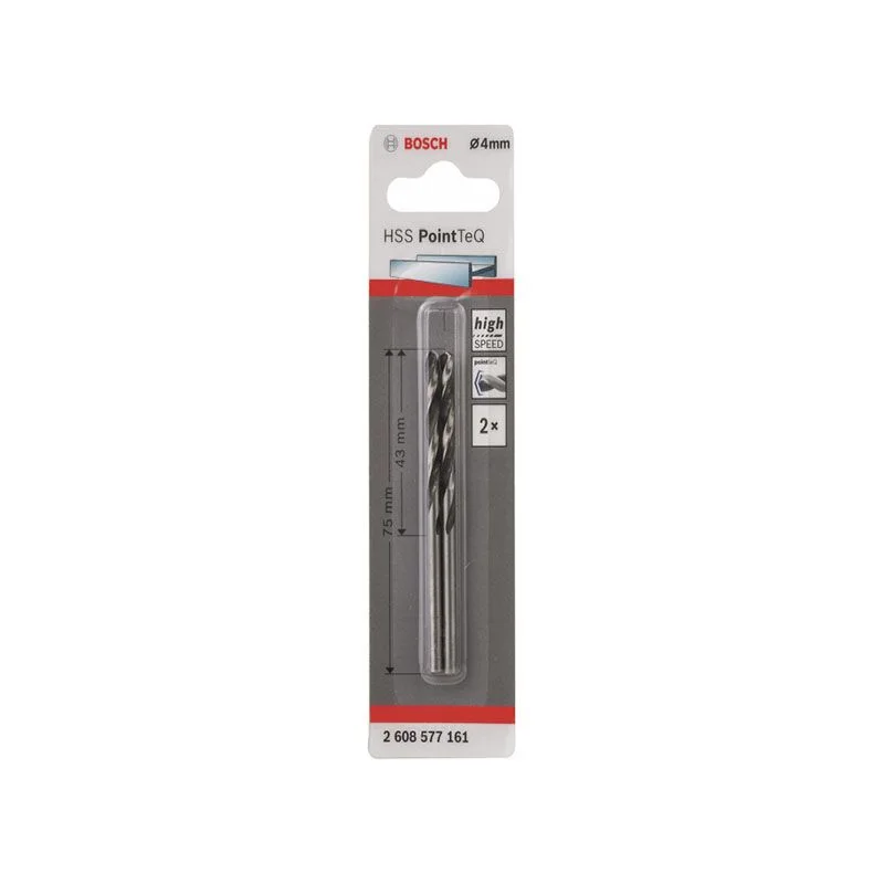 Сверло по металлу 4х75 мм (2 шт) HSS PointTeQ BOSCH 2.608.577.161