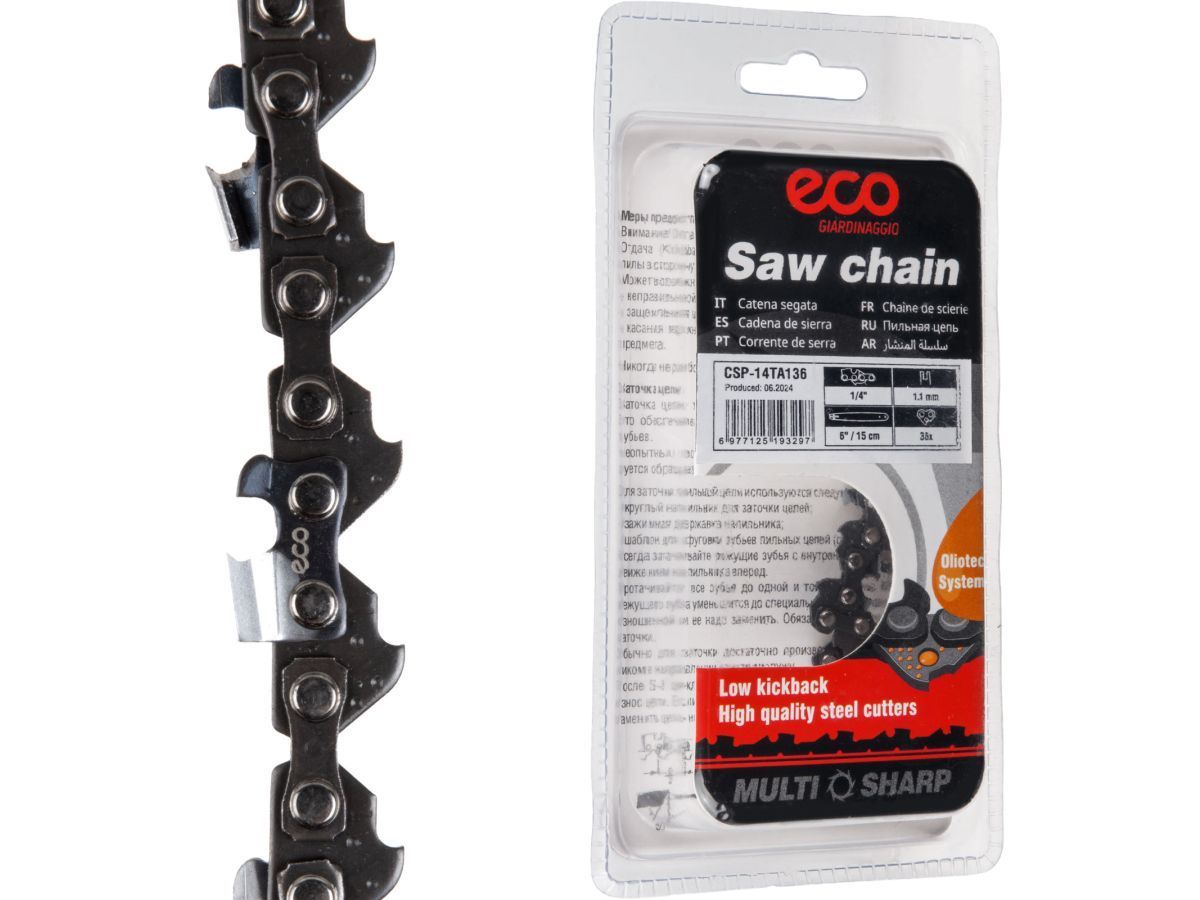 Цепь 15 см 6" 1/4" 1.1 мм 36 зв. 14TA (в блистере) ECO CSP-14TA136