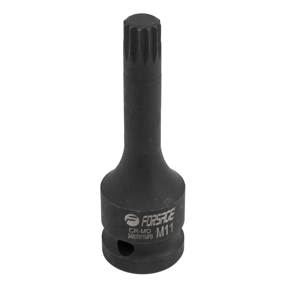 Головка-бита SPLINE ударная M11,1/2"  Forsage F-24807811MPB