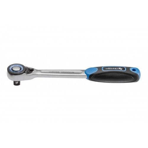 Ключ трещоточный для головок 1/2" 72T с поворотным диском CrMo  ...HOEGERT HT1R302