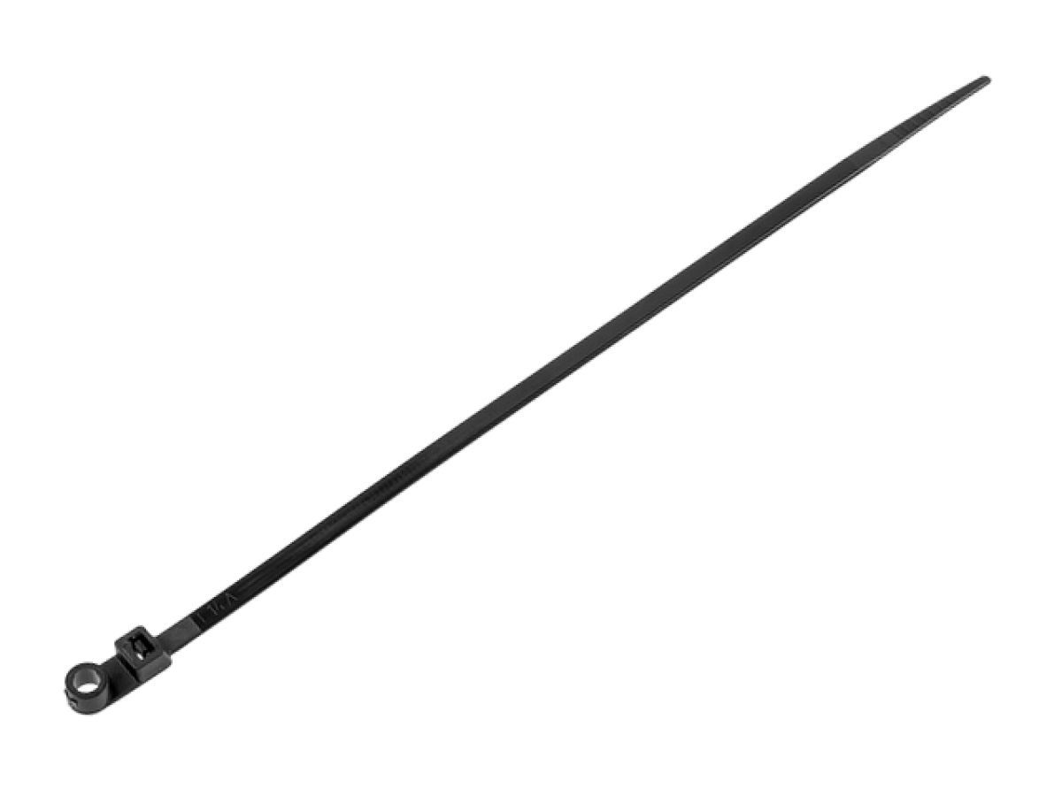 Хомут-стяжка с монтажным отверстием 7.6х400 mm черный (100 шт) STARFIX SM-92721-100