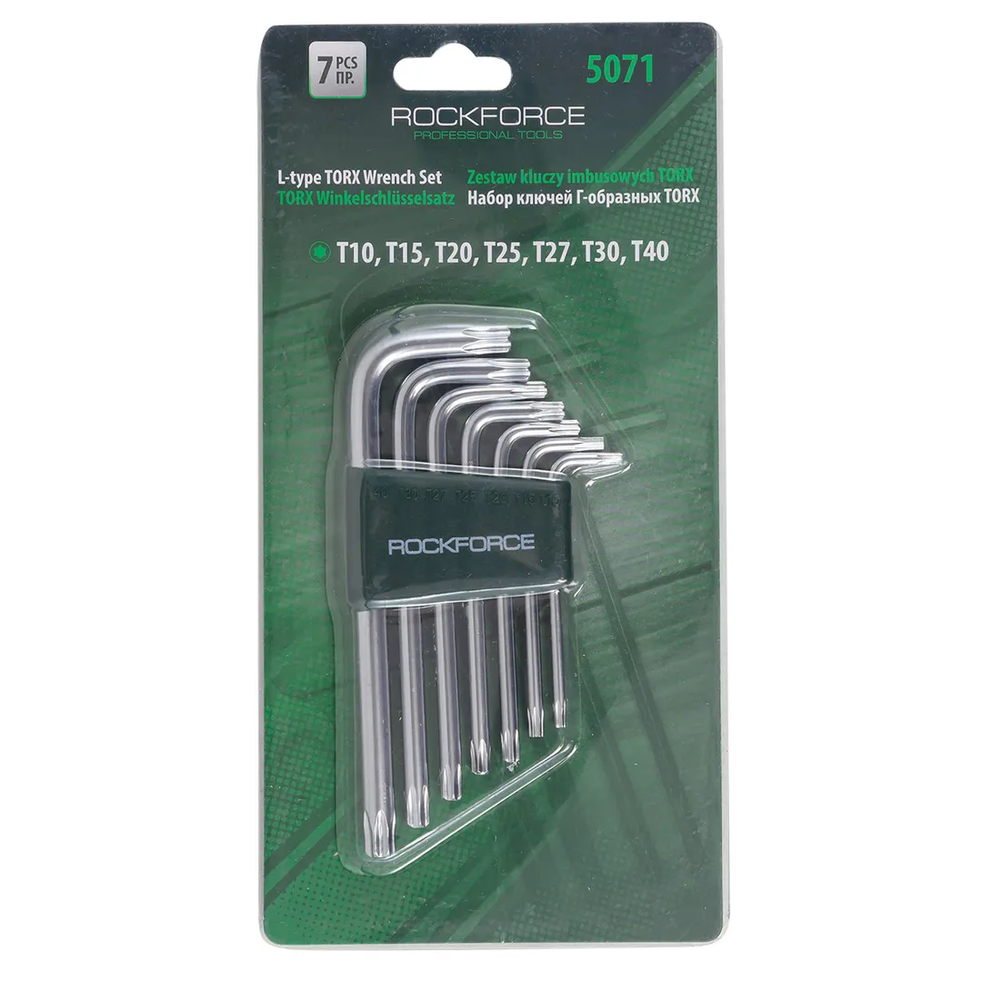 Набор ключей TORX Т10-Т40 7пр. Rock FORCE RF-5071