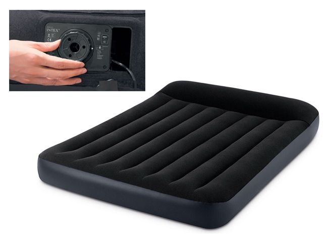 Надувной матрас с подголовником Full Classic, 137х191х25 см, встр. эл. насос INTEX 64148